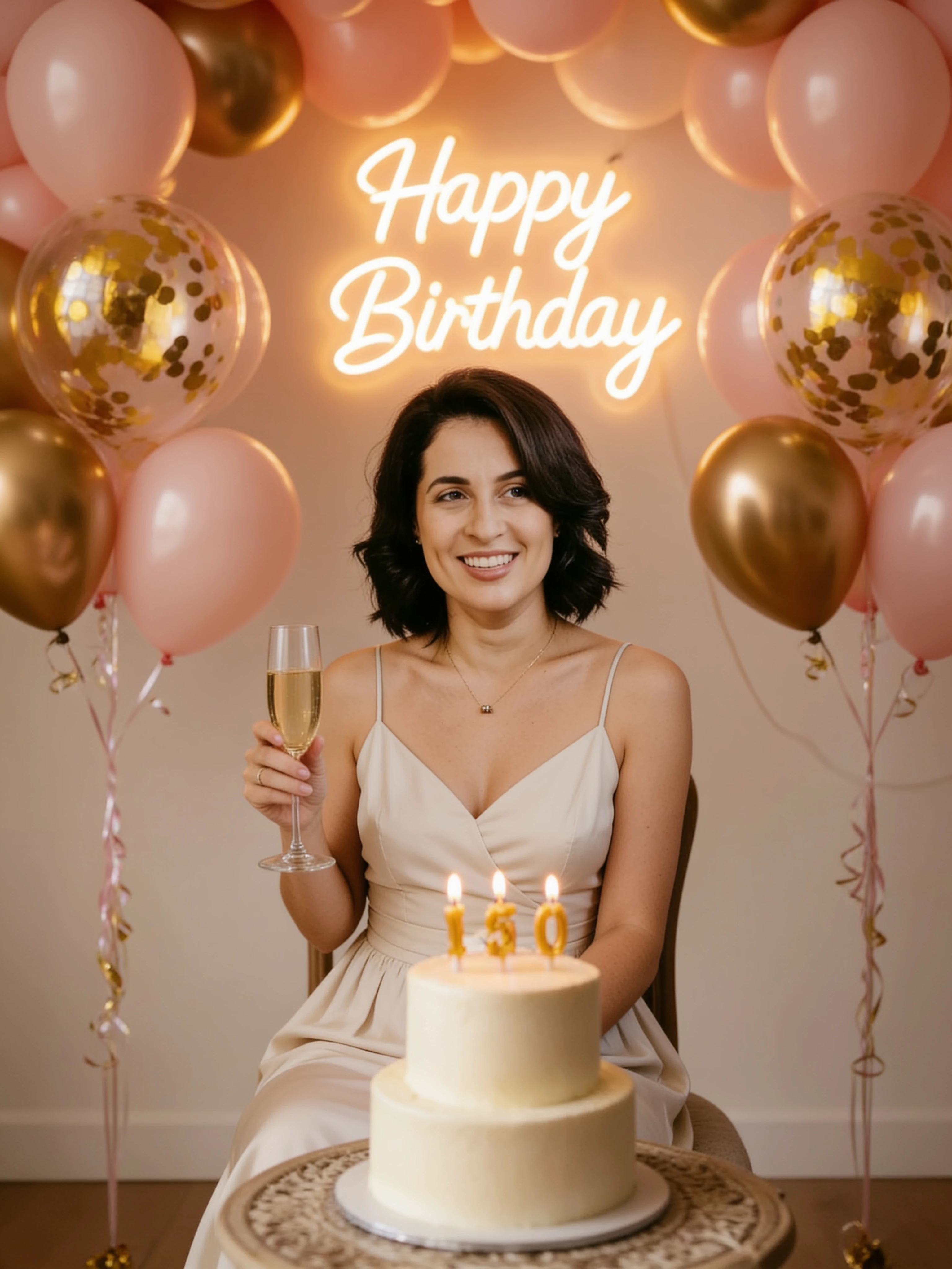 Birthday photoshoot generated from one source photo