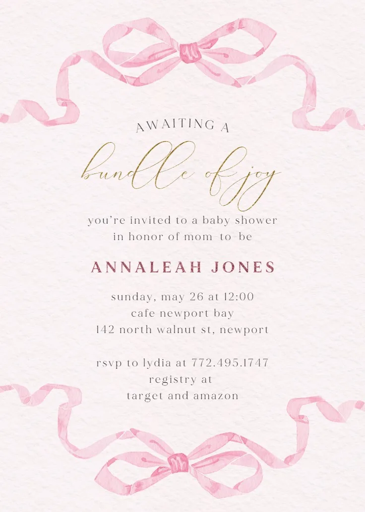 AI Baby Shower Card