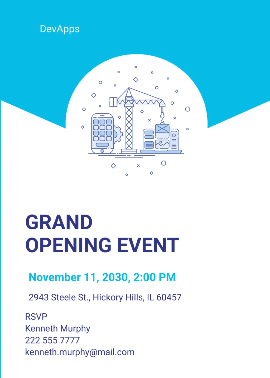 AI Business Invitation Card