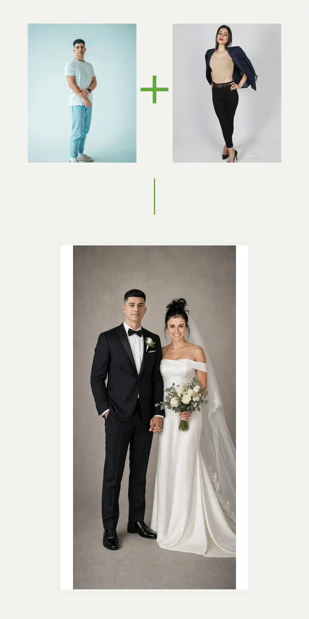 Wedding portrait generation example