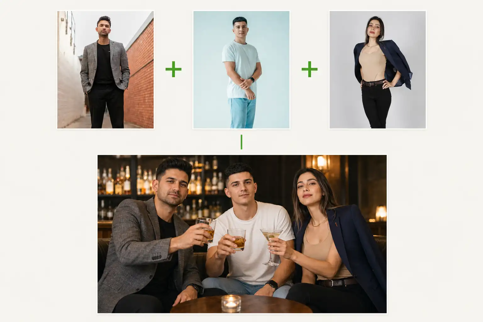 Party portrait generation example